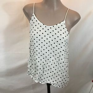 NOBO size Medium polka dot white and black halter top
